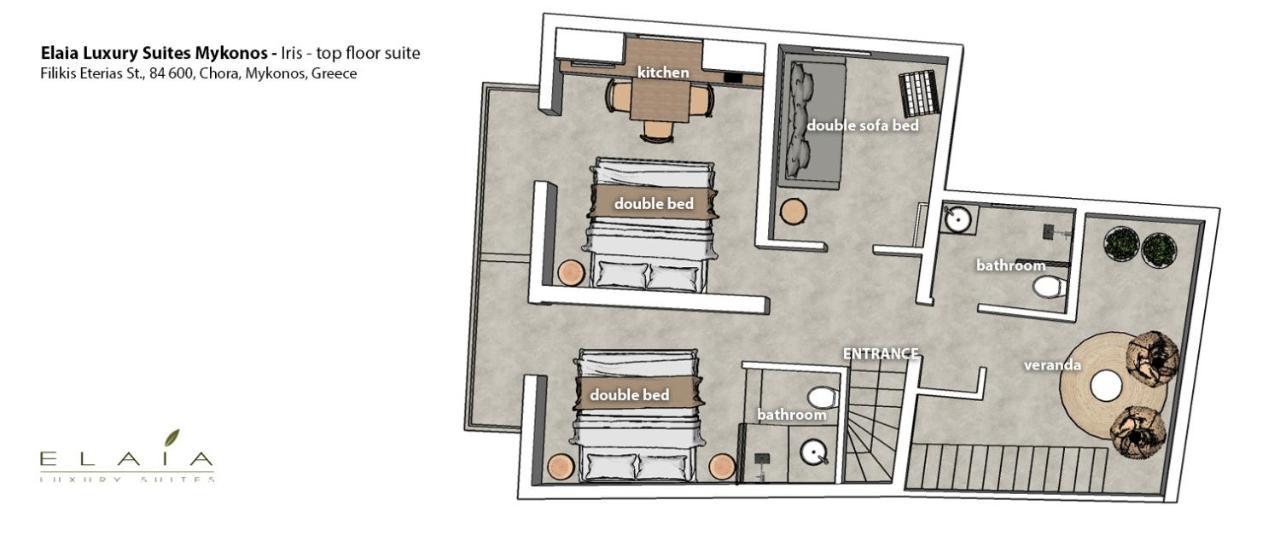 Elaia Luxury Suites Mykonos Mykonos Town Exterior foto